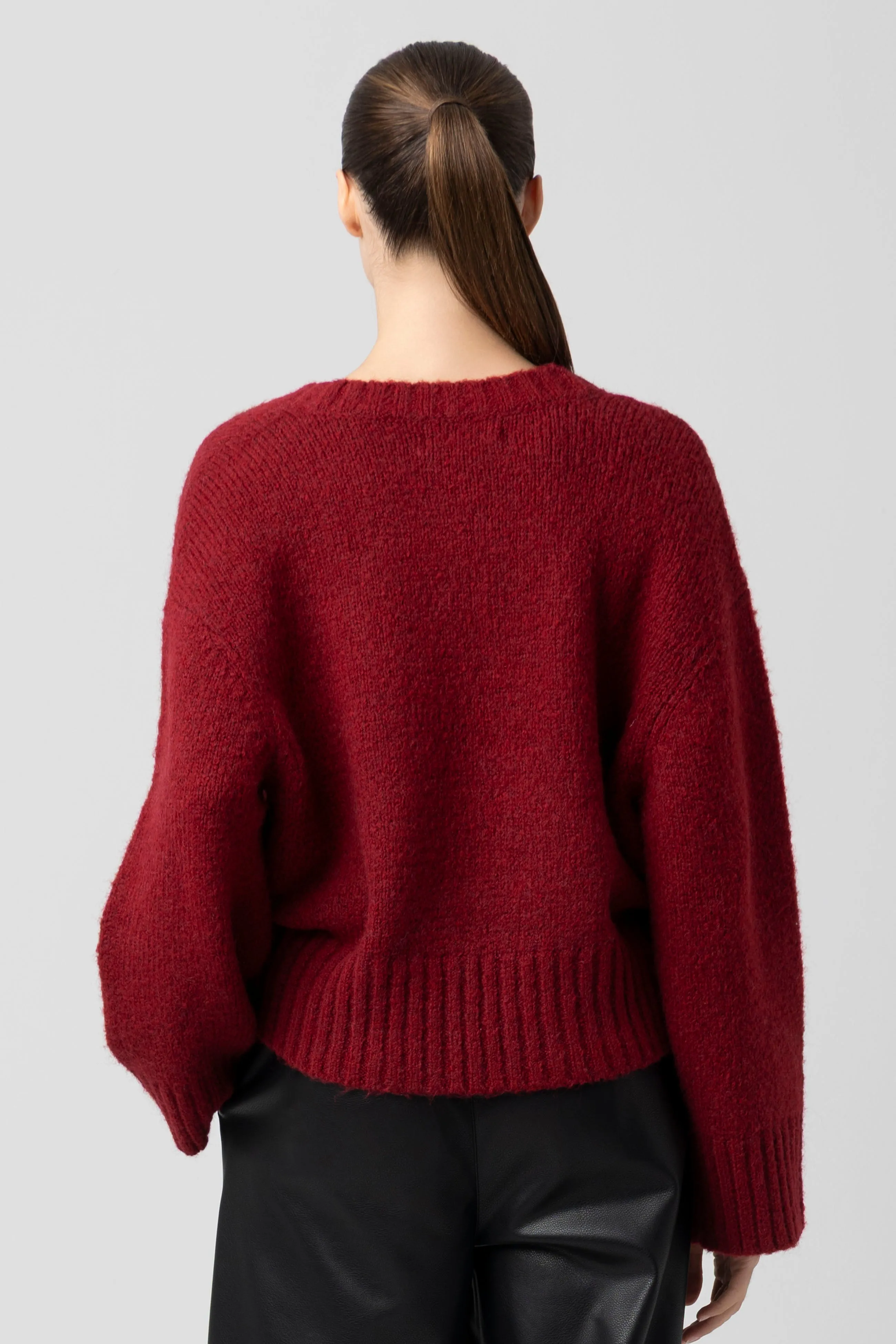 CRIMSON CREST SWEATER sold by BlankNYC product image thumbnail 4