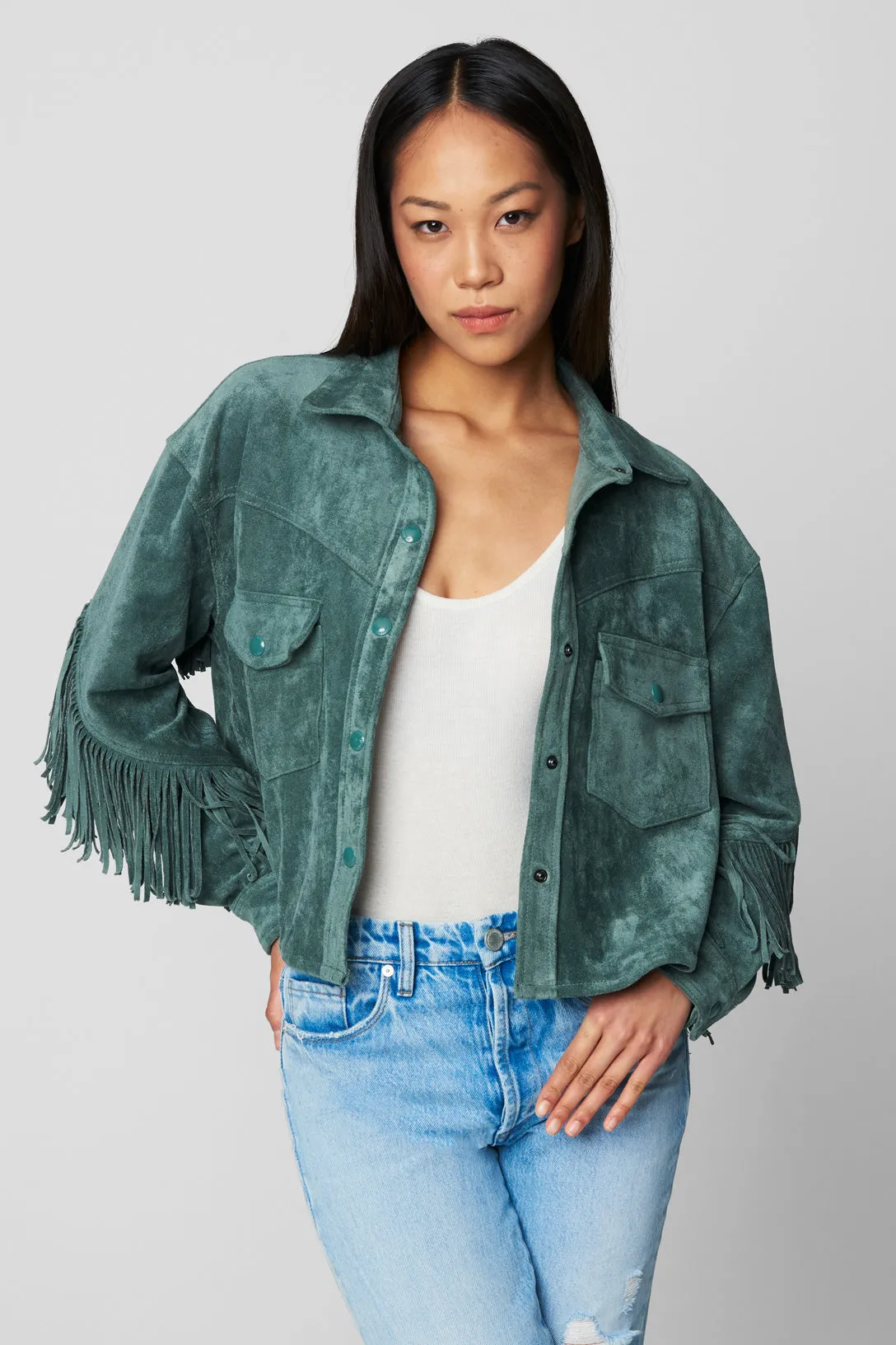 Olive Branch Shacket sold by BlankNYC product image thumbnail 2