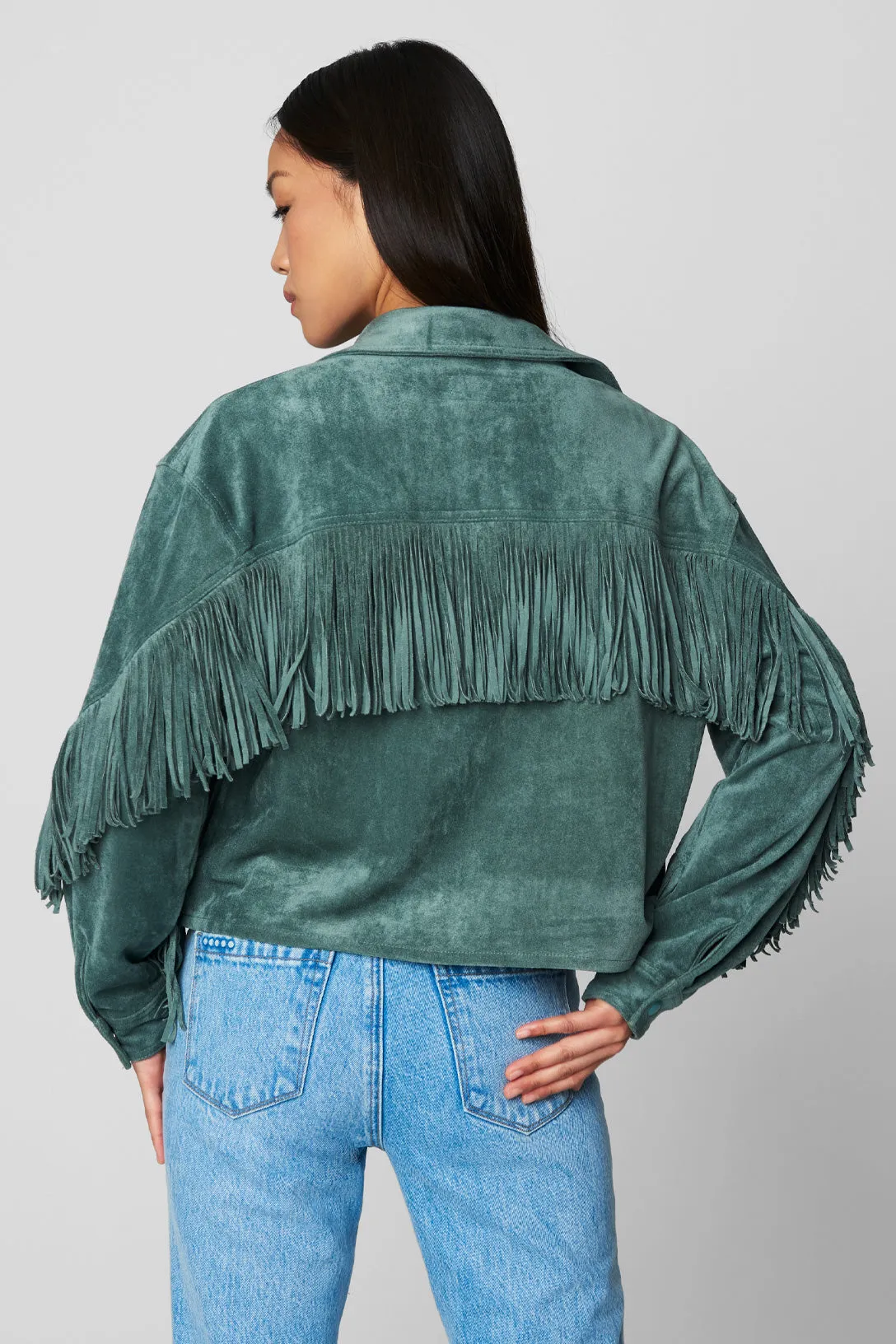 Olive Branch Shacket sold by BlankNYC product image thumbnail 4