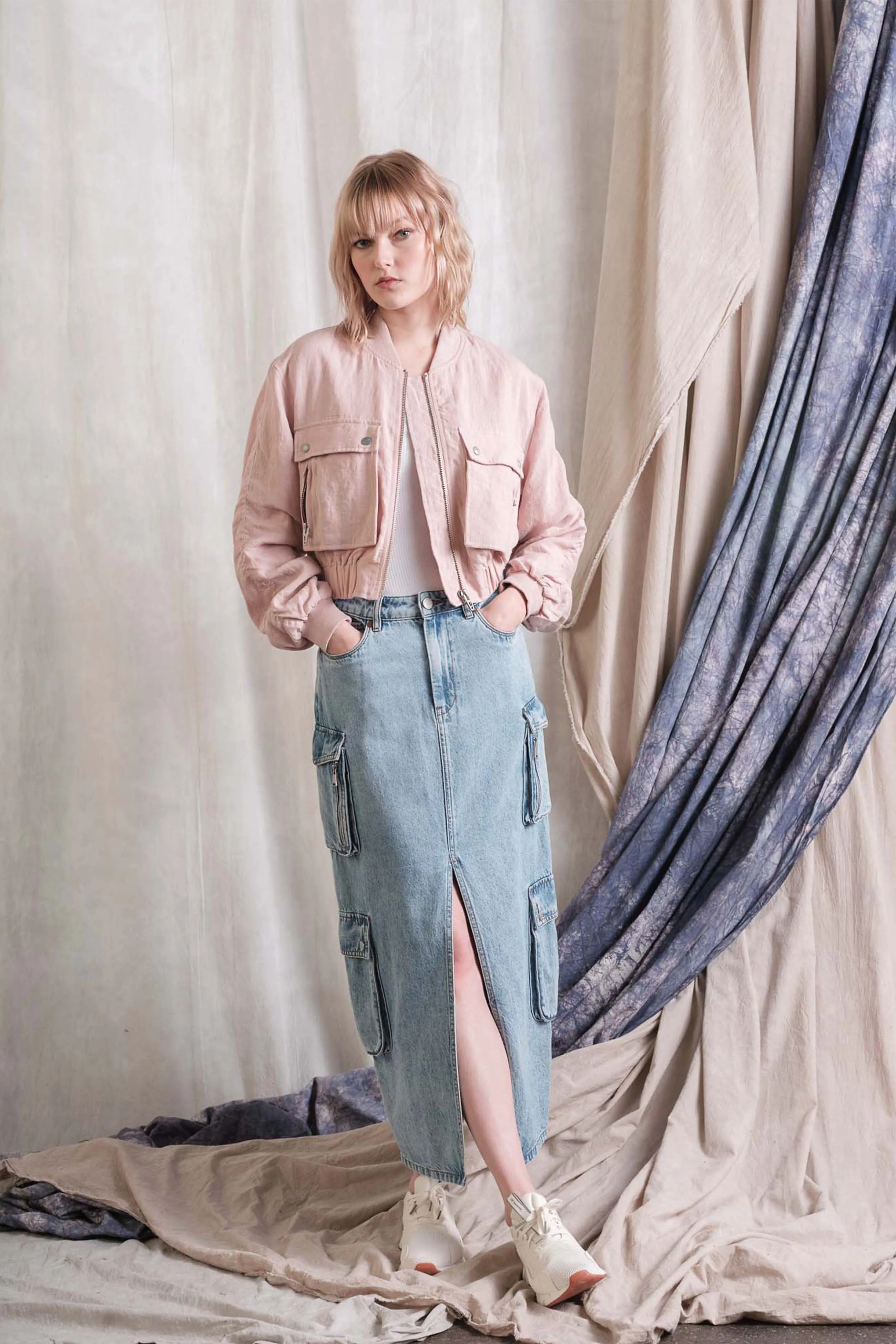 Rosy Cheeks Bomber sold by BlankNYC product image thumbnail 2