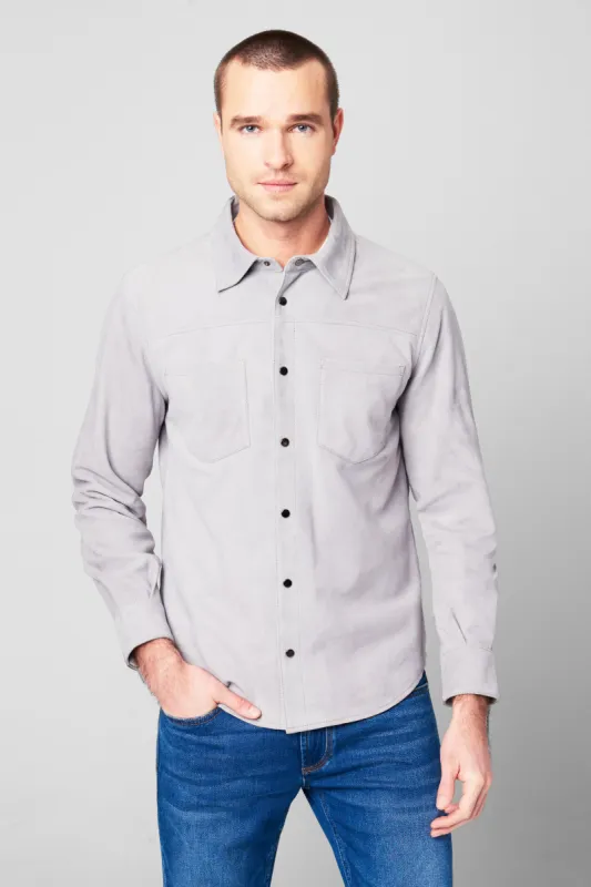 Ice Grey Shacket sold by BlankNYC