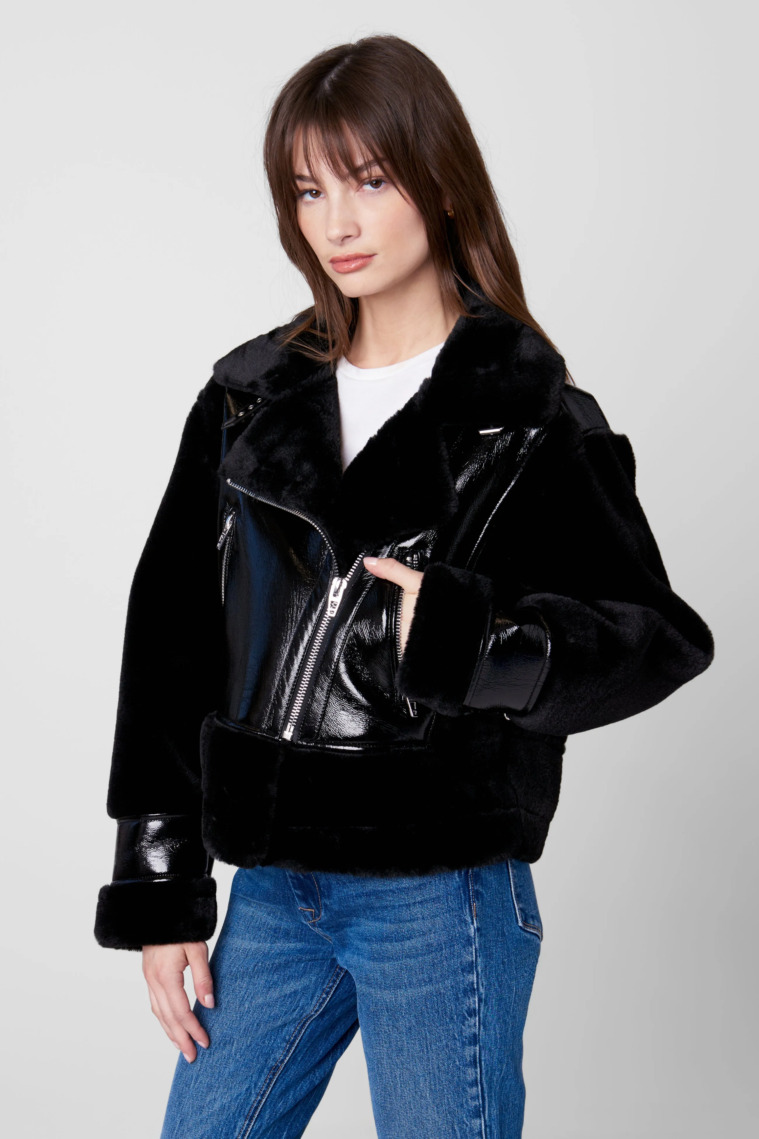 Night Owl Jacket sold by BlankNYC product image thumbnail 3