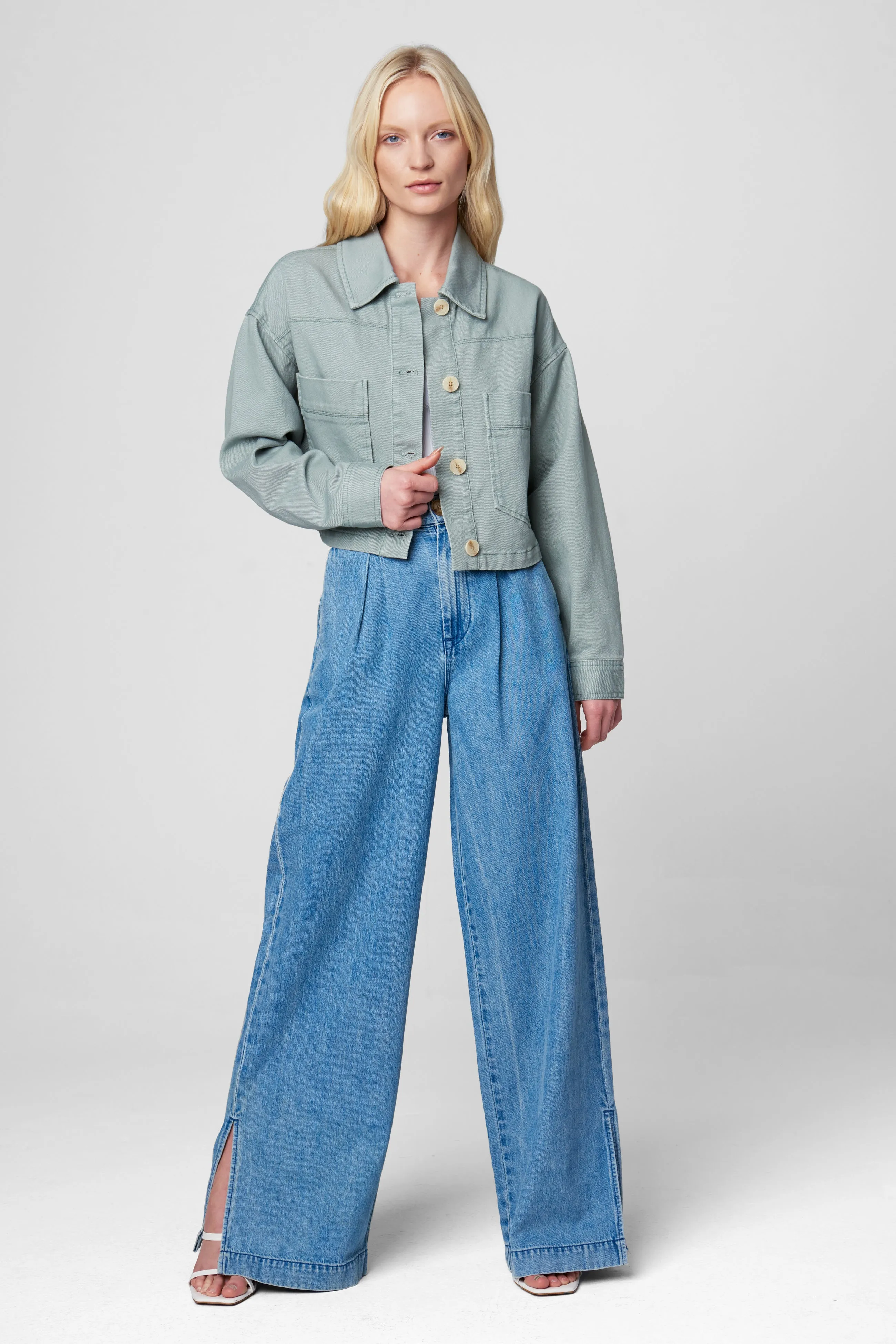 Aqua Foam Jacket sold by BlankNYC product image thumbnail 2