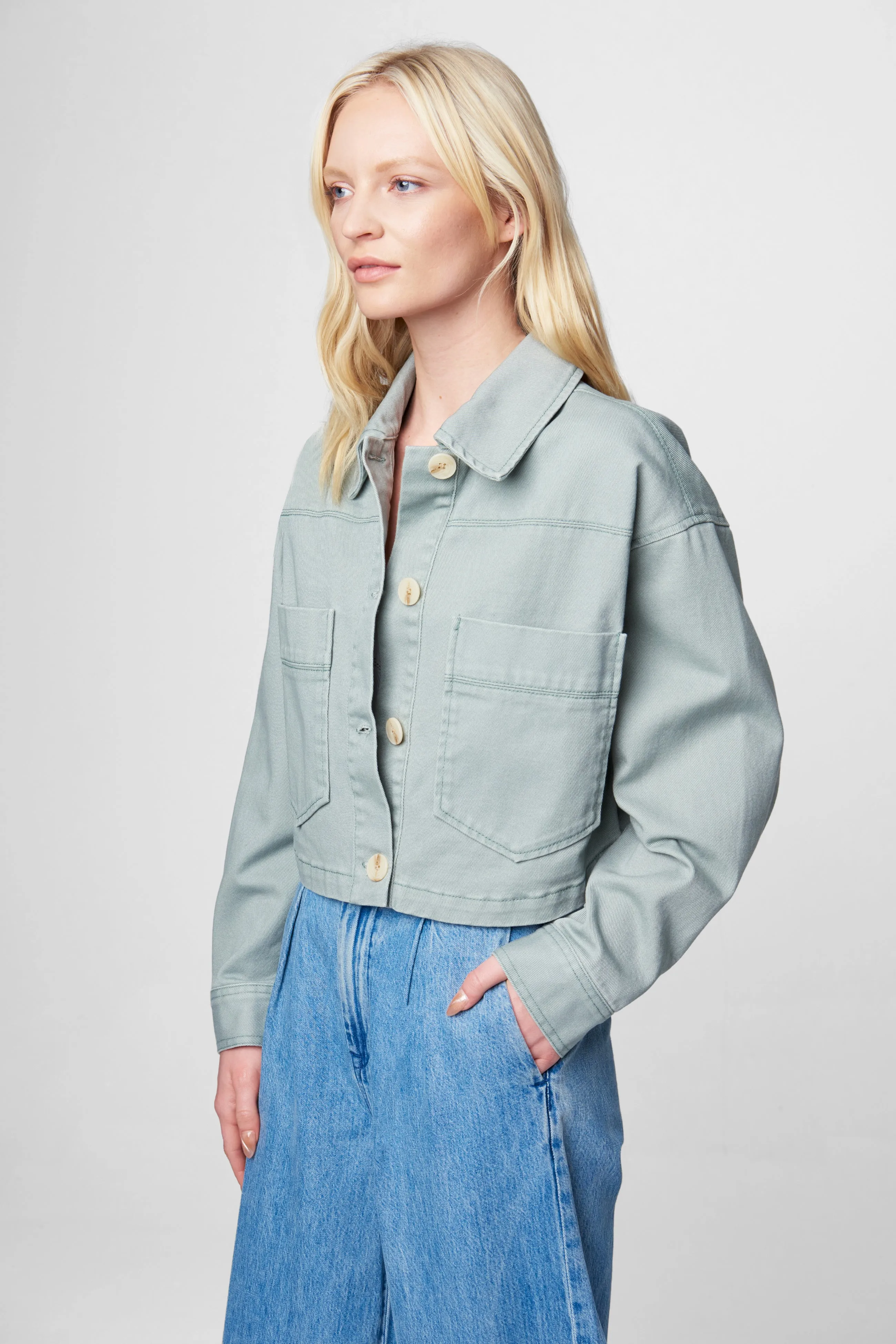 Aqua Foam Jacket sold by BlankNYC product image thumbnail 3