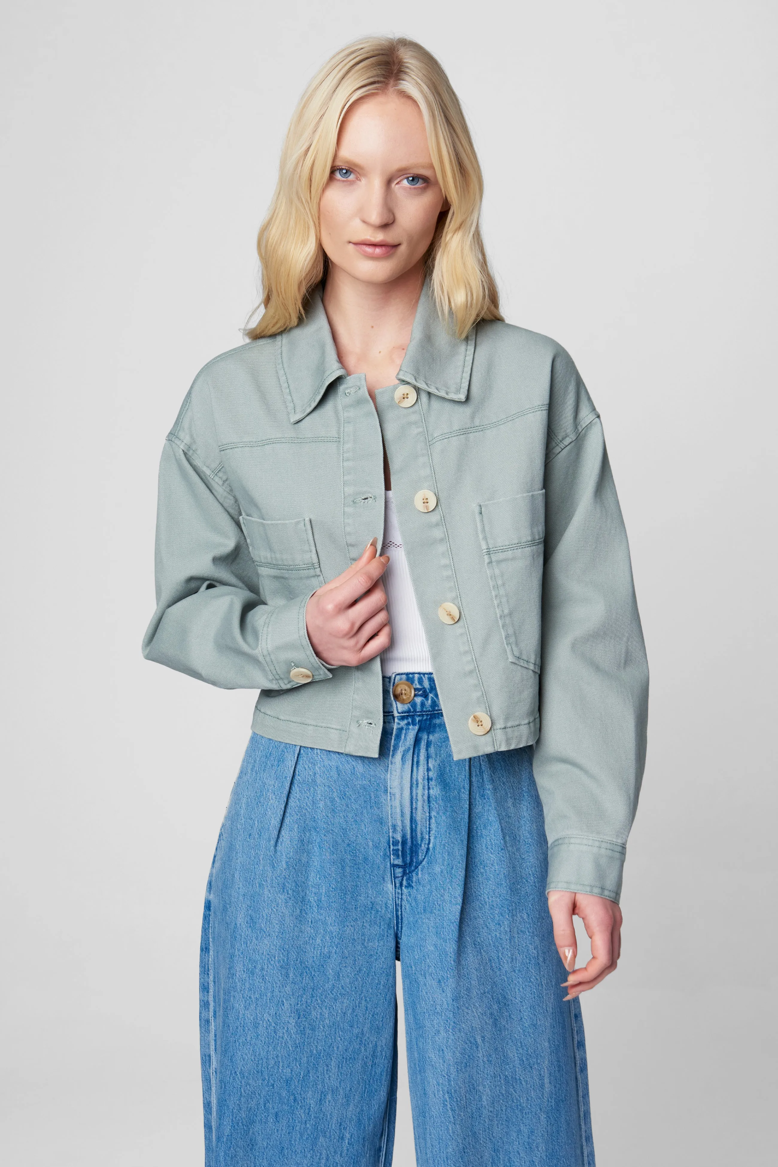 Aqua Foam Jacket sold by BlankNYC