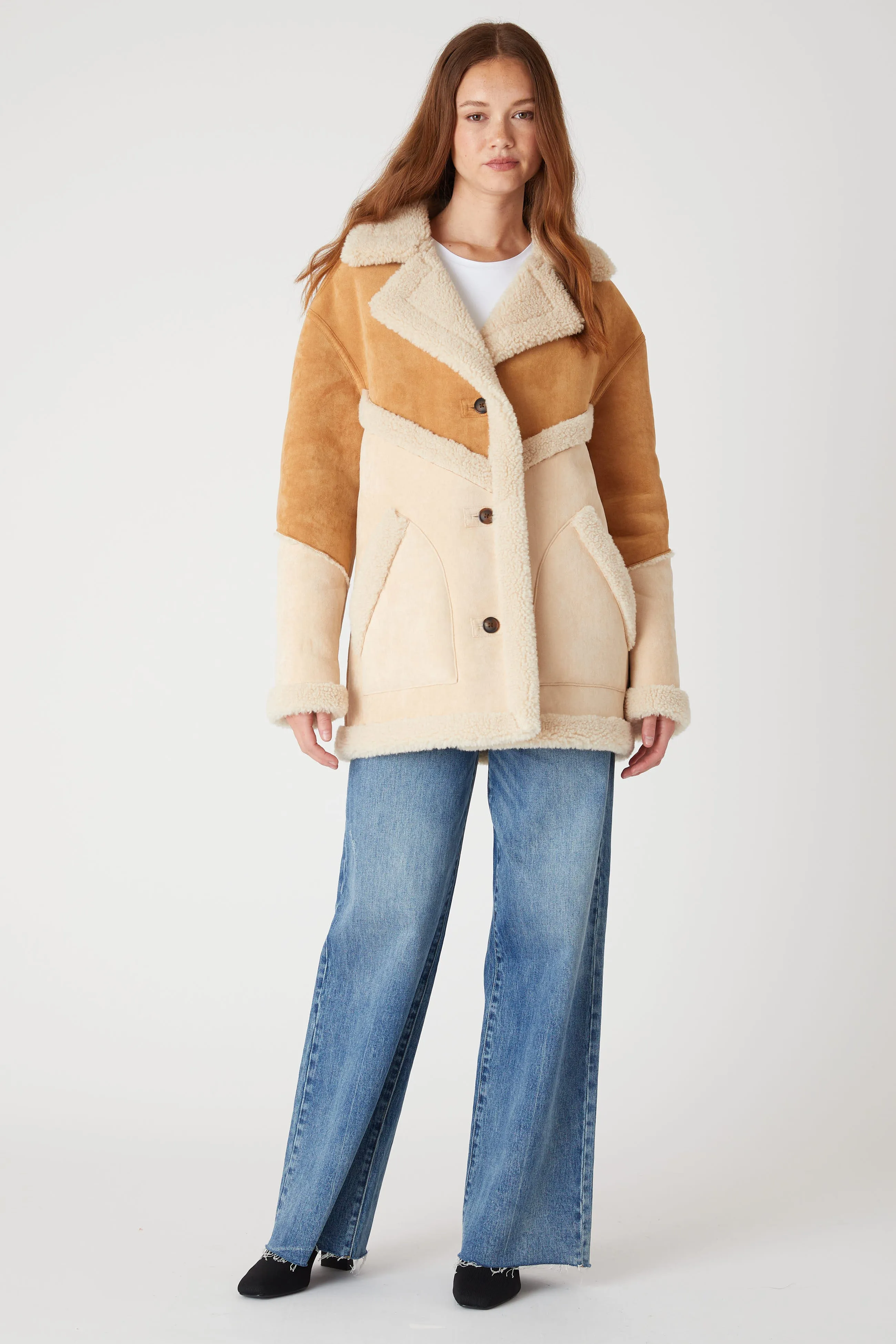 Toffee Crunch Coat sold by BlankNYC product image thumbnail 4