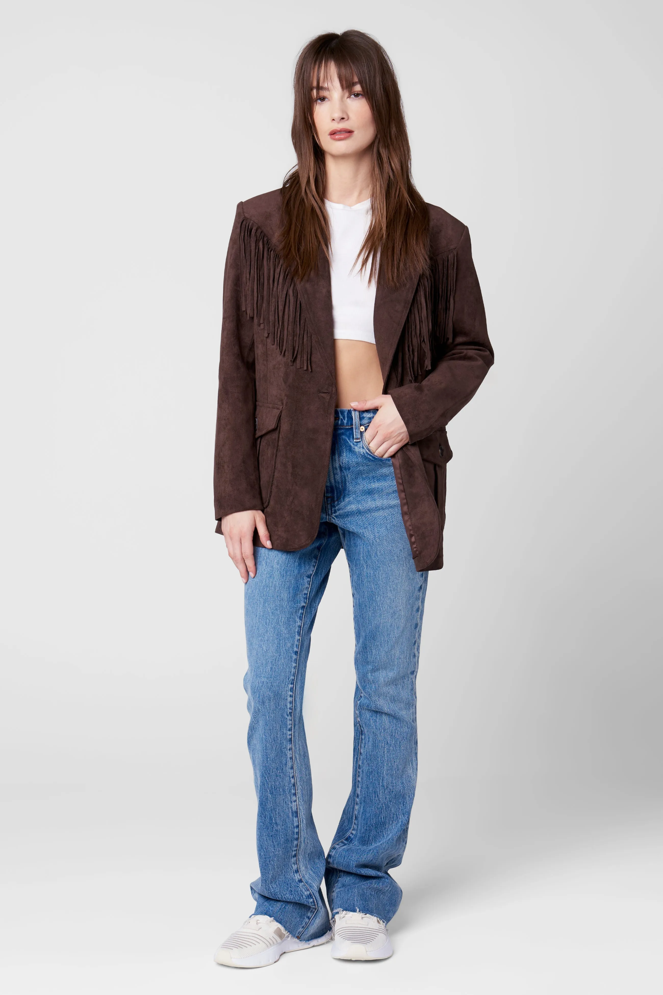 Chocolate Souffle Jacket sold by BlankNYC product image thumbnail 2