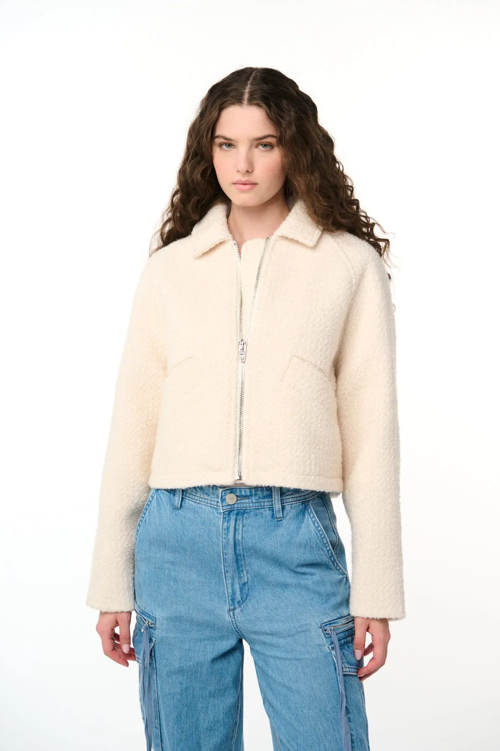 White Chocolate Jacket sold by BlankNYC product image thumbnail 3
