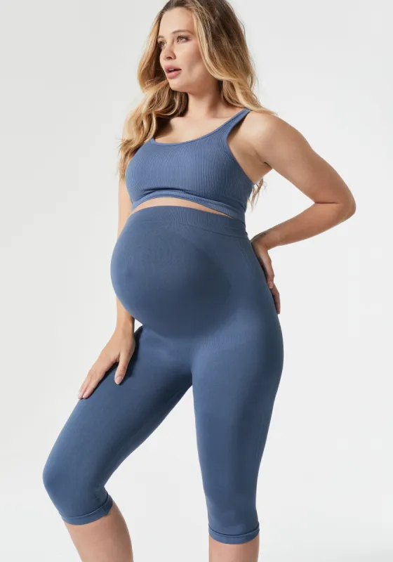 Maternity Belly Support Capri Leggings & Ribbed Bralette sold by BLANQI