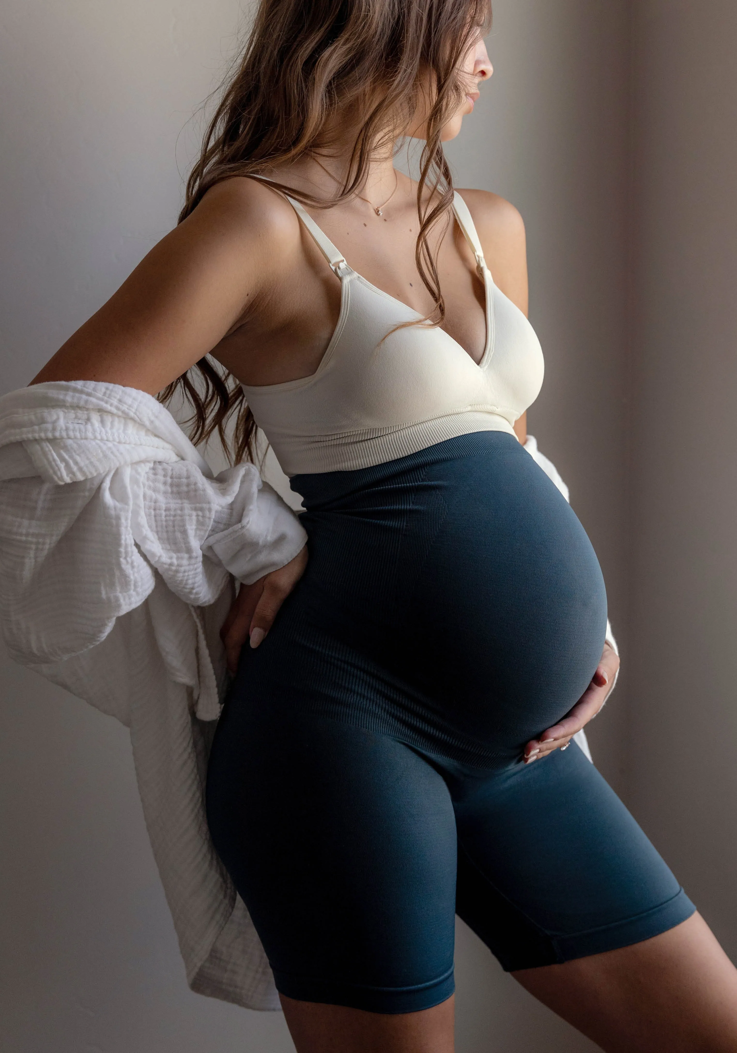 Cooling Maternity + Nursing Bra & Maternity Girlshort sold by BLANQI