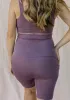 Ribbed Maternity Belly Support Biker Shorts + Pockets sold by BLANQI