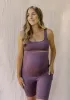 Ribbed Maternity Belly Support Biker Shorts + Pockets sold by BLANQI