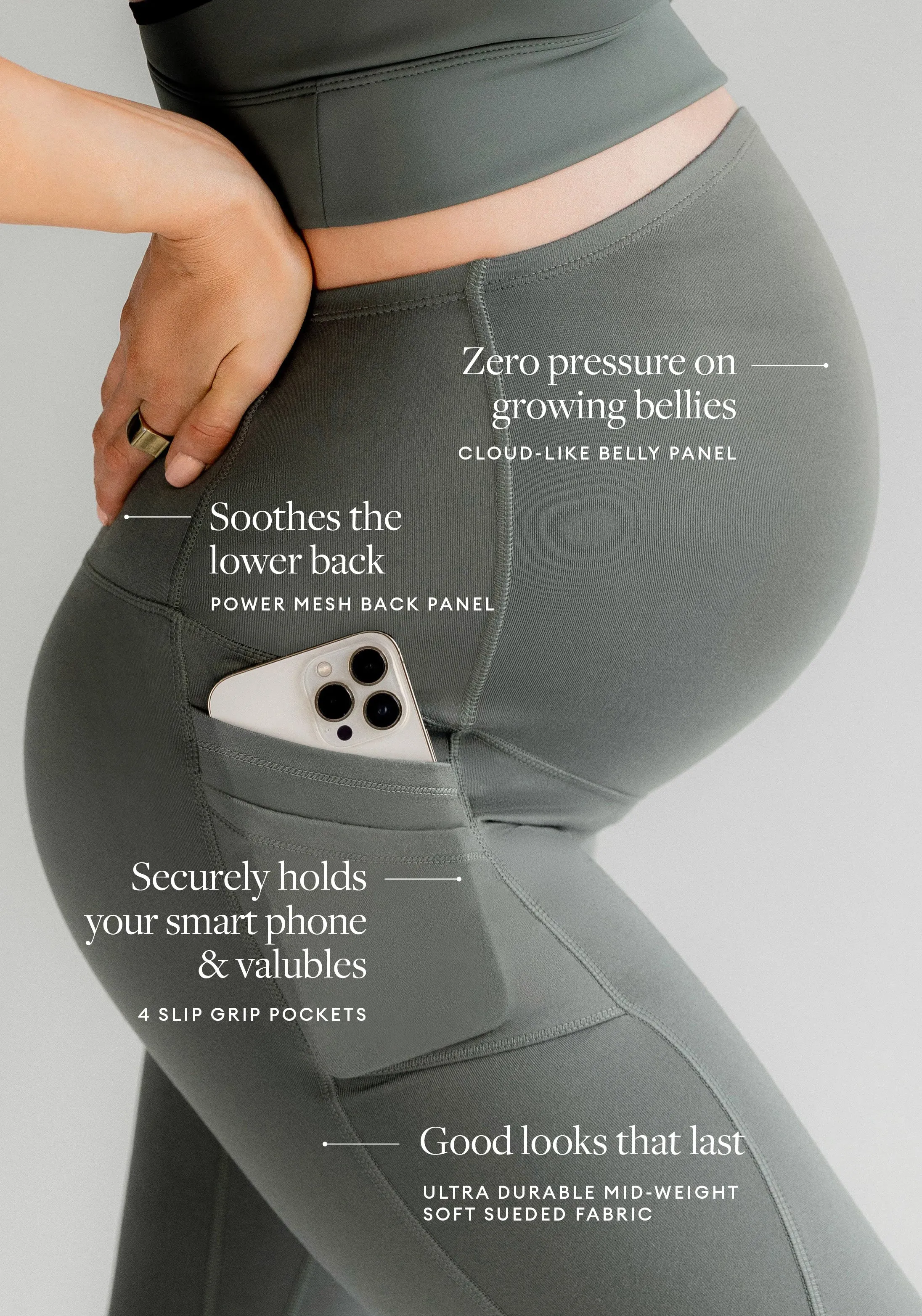 Maternity Pocket Leggings sold by BLANQI product image thumbnail 2