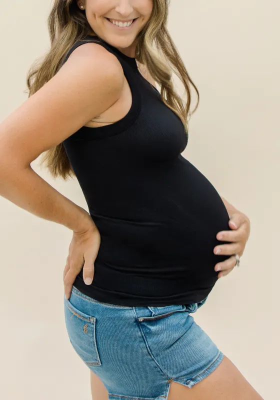 Medium Support High Neck Maternity Tank sold by BLANQI