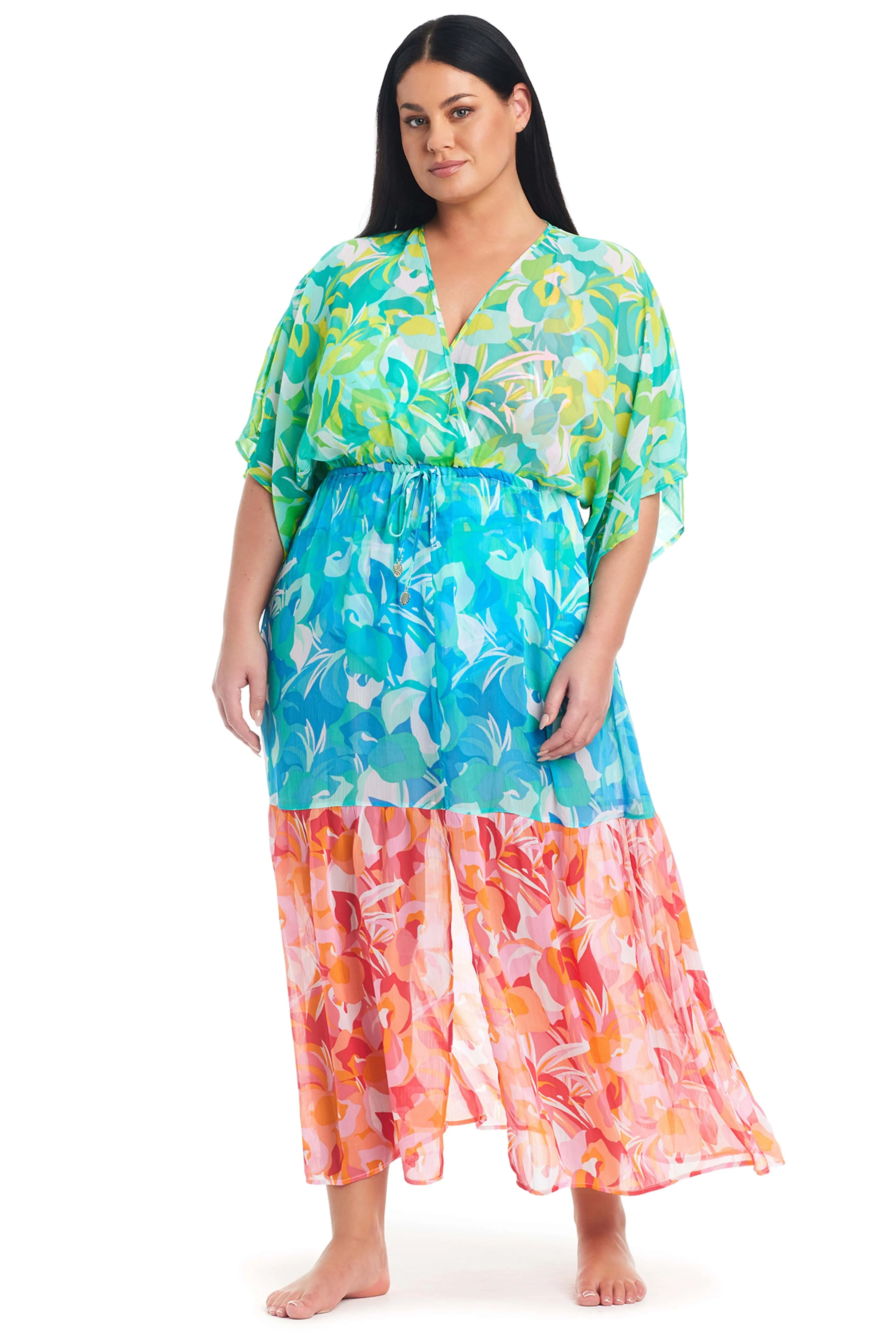 Summer Escapes Long Dress Plus Cover-Up sold by Bleu Rod Beattie
