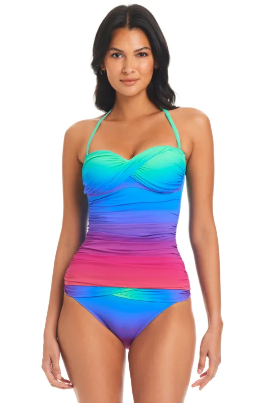 Heat Of The Moment Twist Tankini Top sold by Bleu Rod Beattie