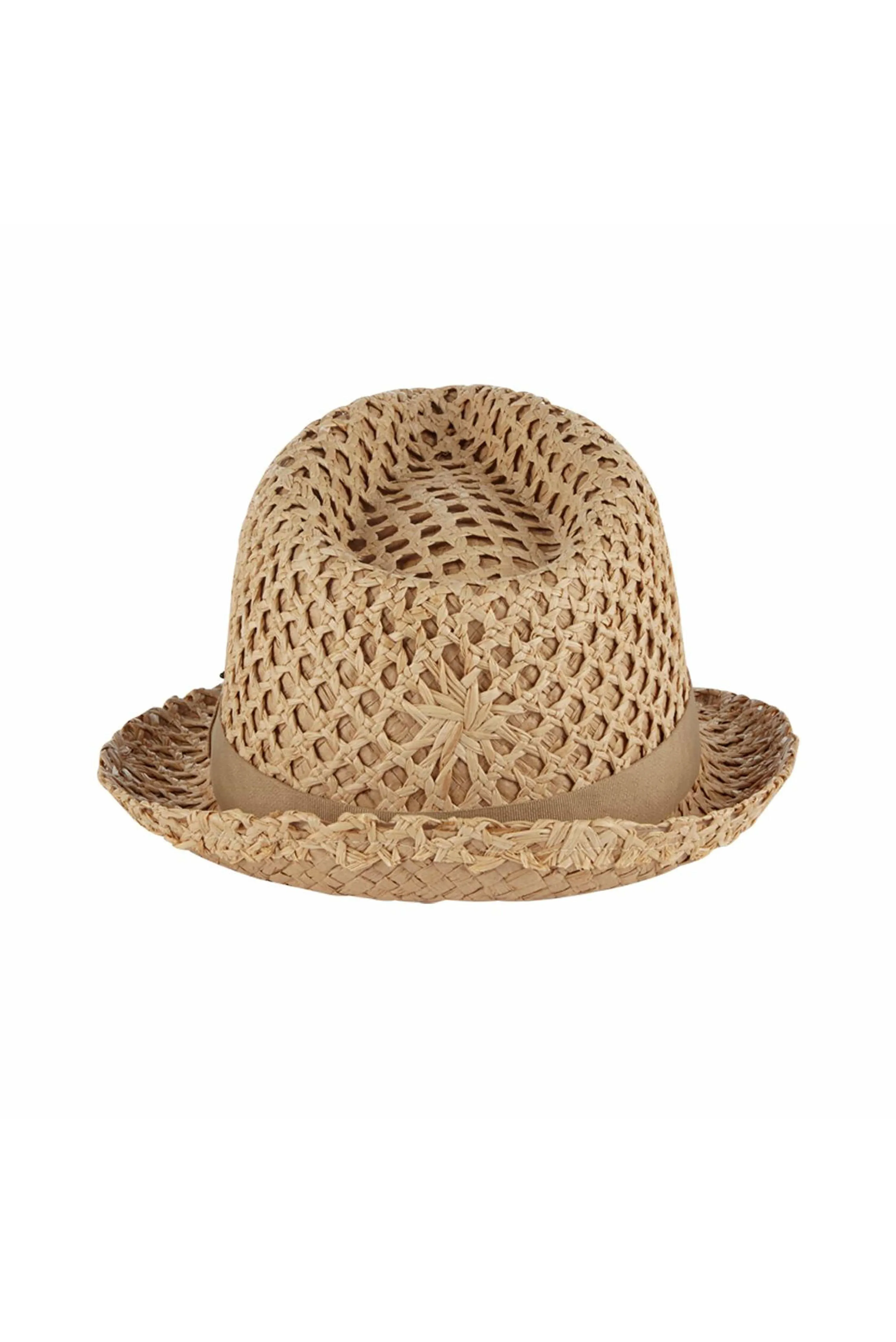 Woven Star Straw Fedora sold by Bleu Rod Beattie