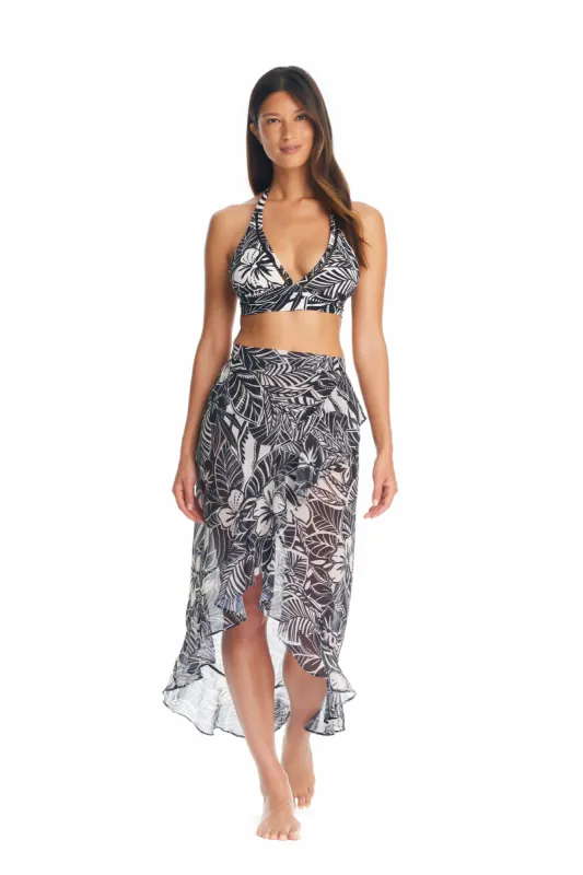 Ciao Bella! Long Chiffon Ruffle Pareo Cover Up sold by Bleu Rod Beattie