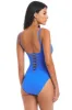 Ring Me Up Plunge Lace Down One-Piece Swimsuit sold by Bleu Rod Beattie