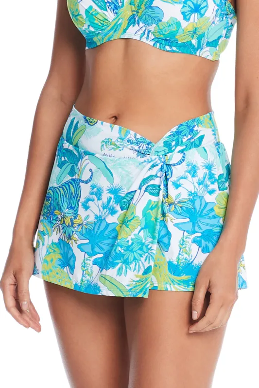 What's New Pussycat Draped Skirted Hipster Bikini Bottom sold by Bleu Rod Beattie