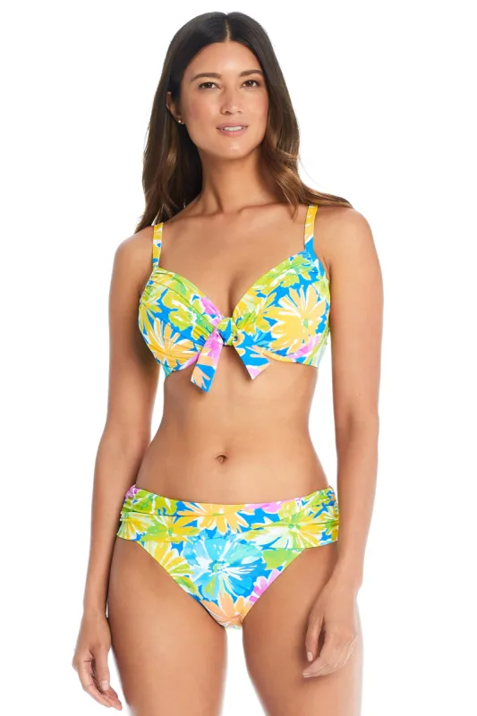 Spring It On Tie Front Underwire Bikini D Bra sold by Bleu Rod Beattie