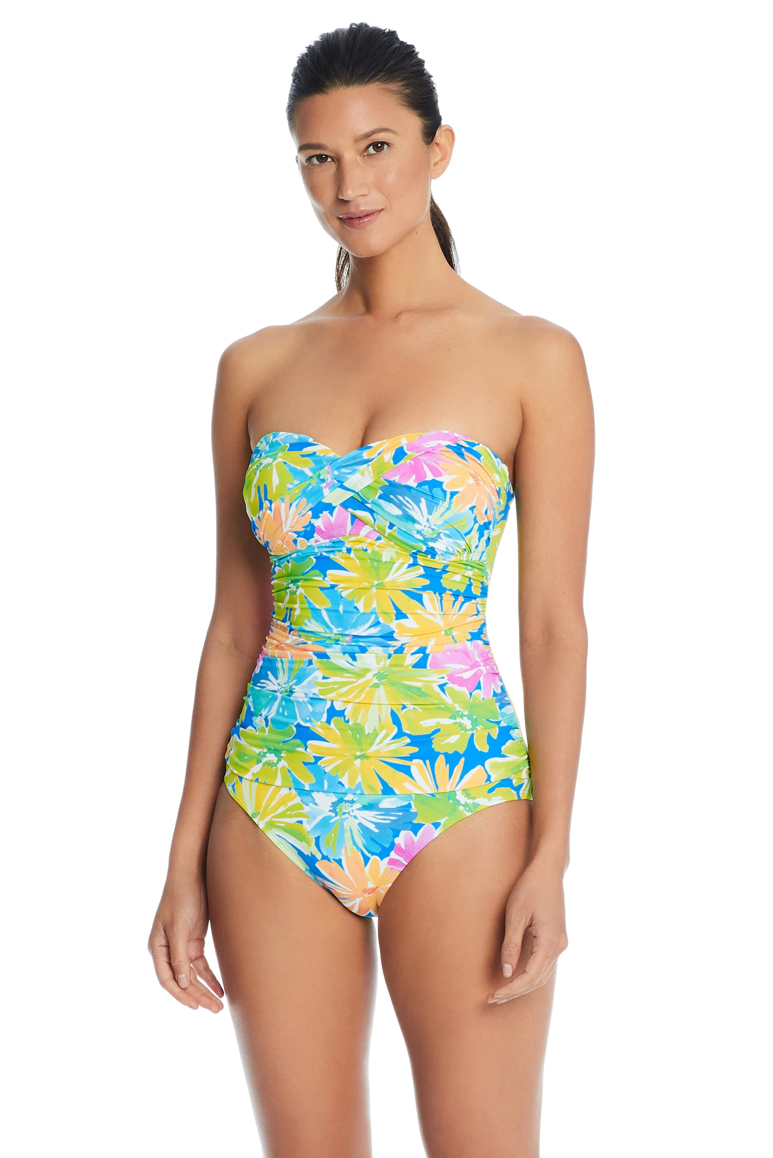 Spring It On Twist Bandeau One-Piece Swimsuit sold by Bleu Rod Beattie product image thumbnail 2