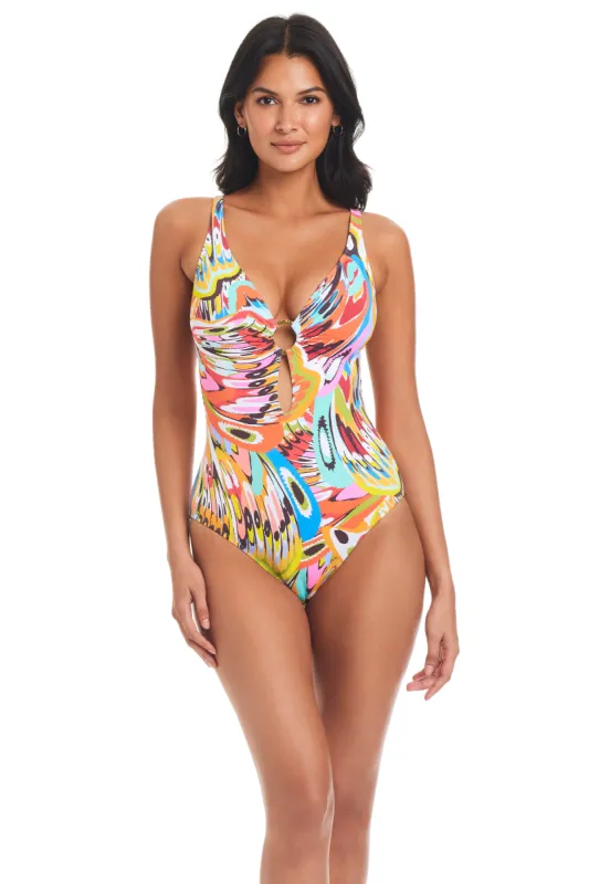 Break The Mold Cross Back One-Piece Swimsuit sold by Bleu Rod Beattie
