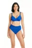 Ring Master High Waisted Shirred Bikini Bottom sold by Bleu Rod Beattie
