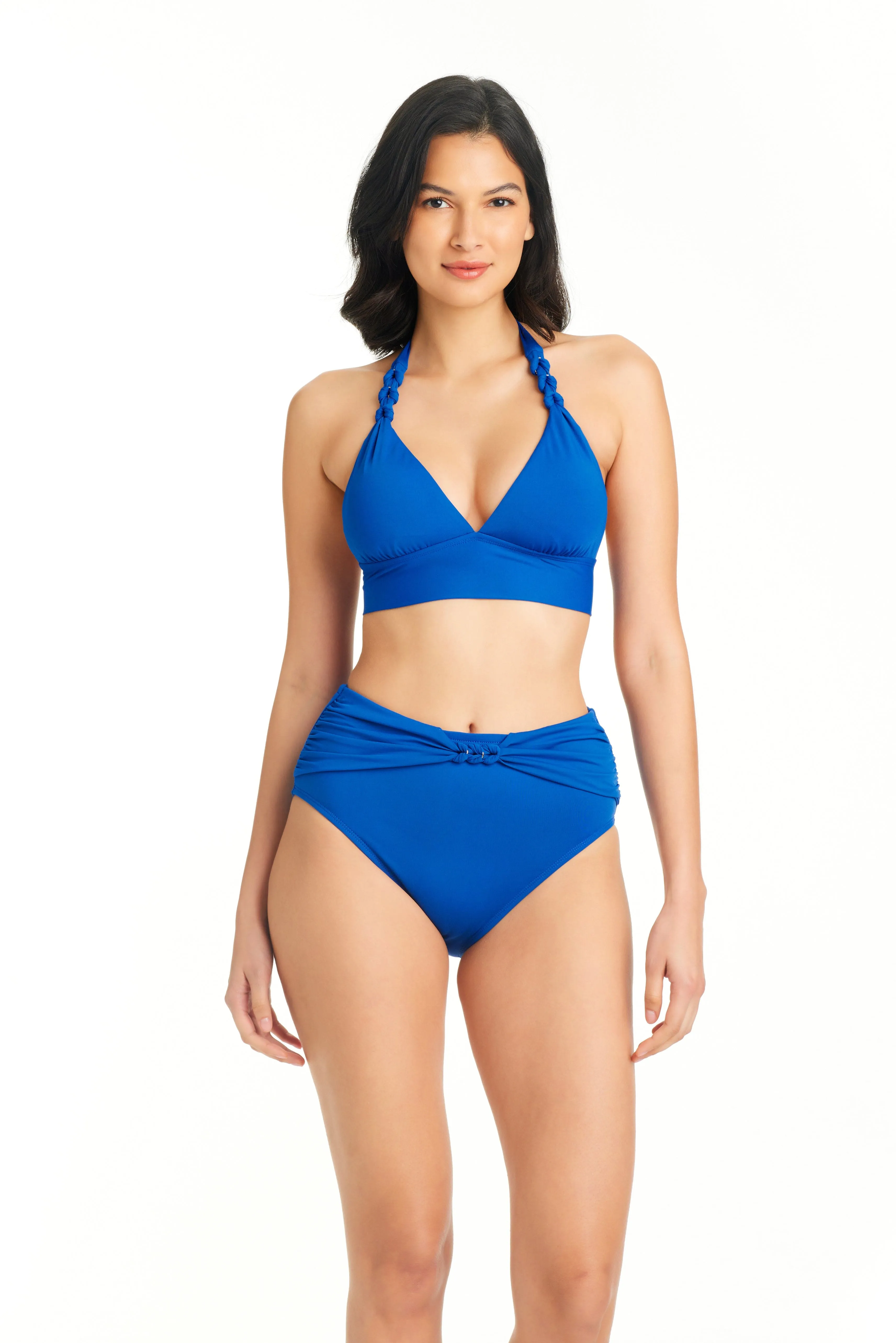 Ring Master High Waisted Shirred Bikini Bottom sold by Bleu Rod Beattie product image thumbnail 4