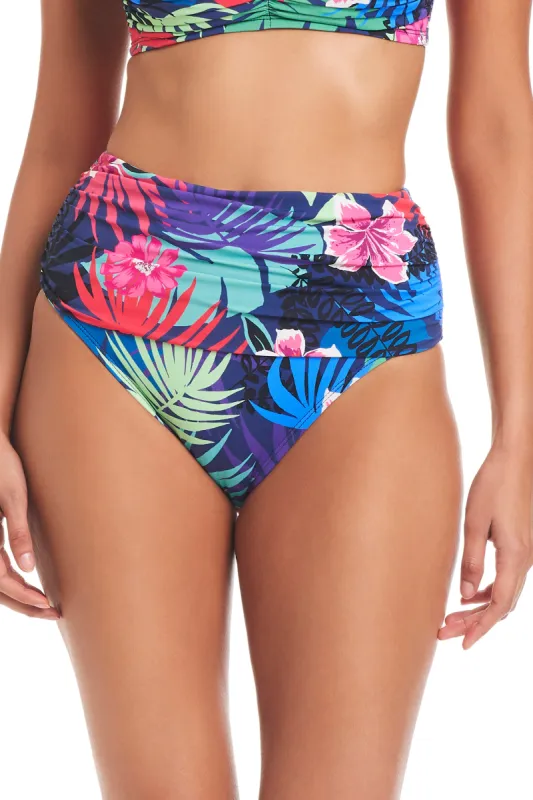 Hawaiian Punch Shirred High Waisted Bottom sold by Bleu Rod Beattie