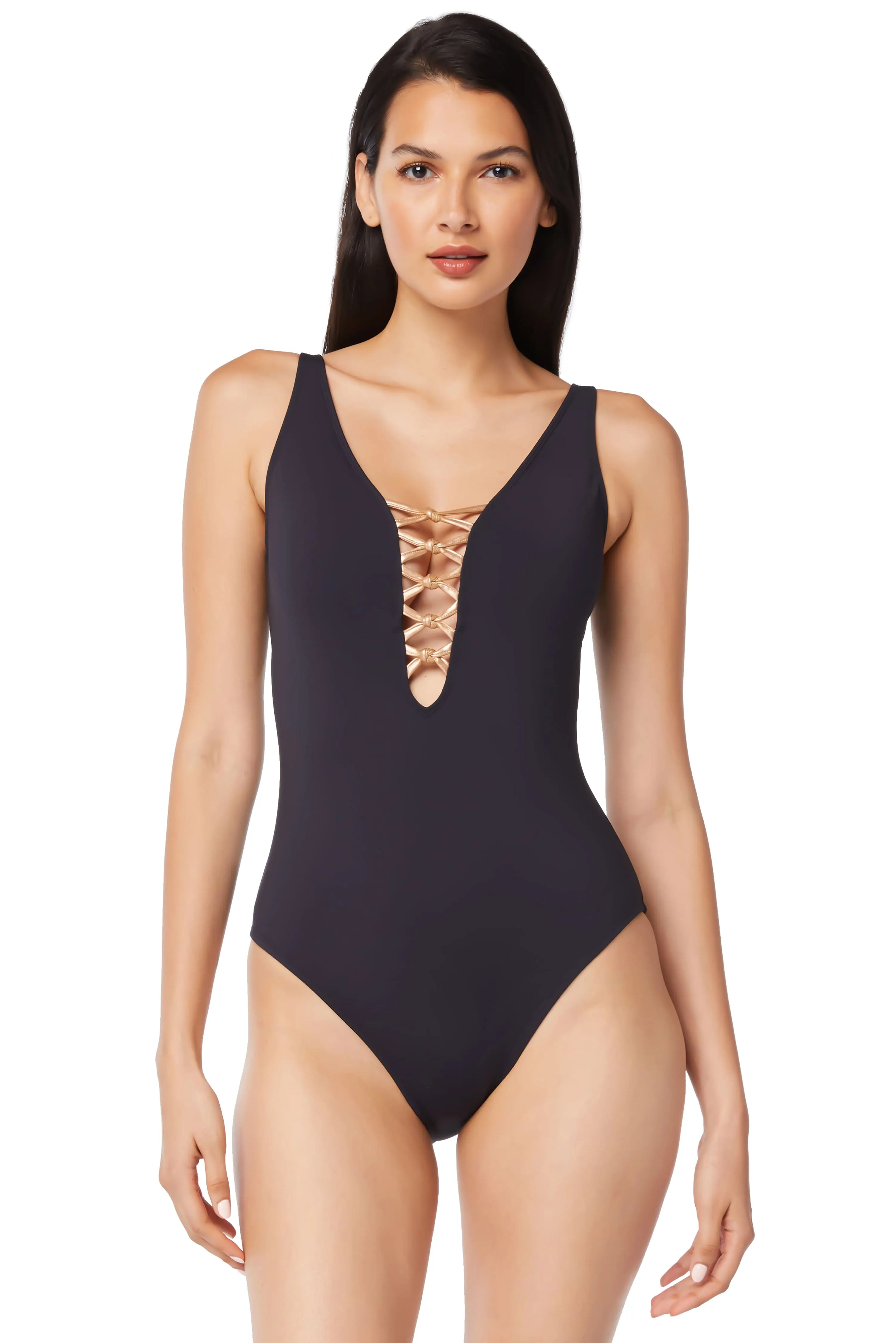 Best Seller! Let's Get Knotty Lace Down One-Piece Swimsuit sold by Bleu Rod Beattie product image thumbnail 4