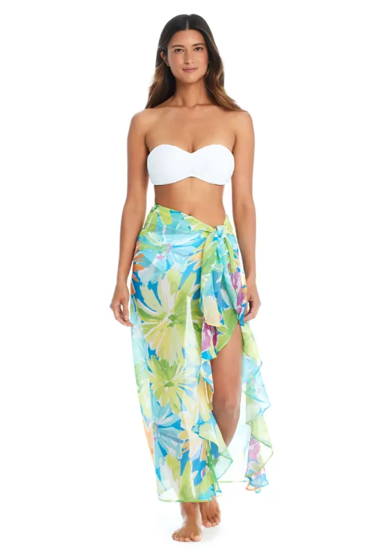 Spring It On Long Ruffle Sarong sold by Bleu Rod Beattie