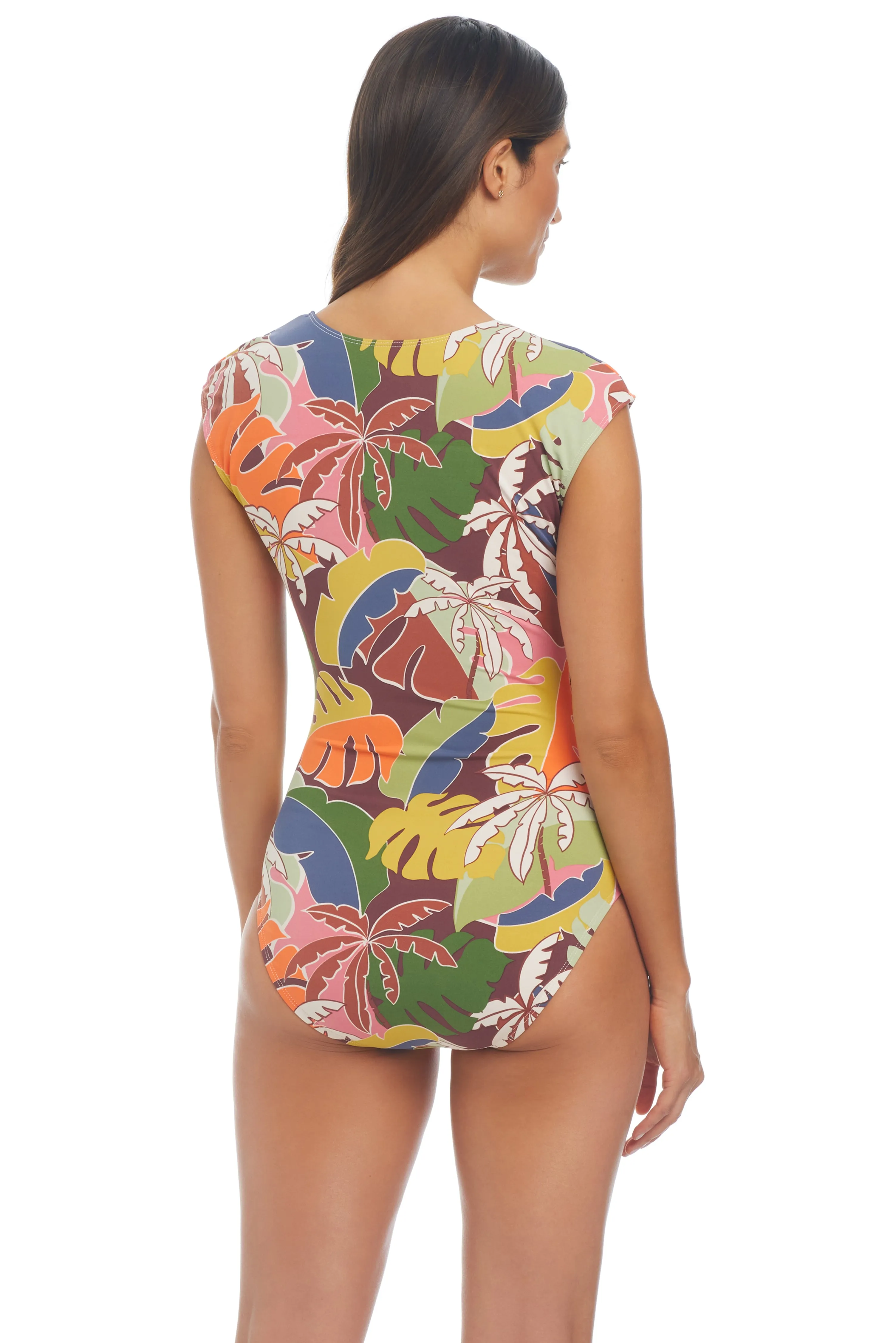 Island Life Cap Sleeve Mio One-Piece Swimsuit sold by Bleu Rod Beattie product image thumbnail 2