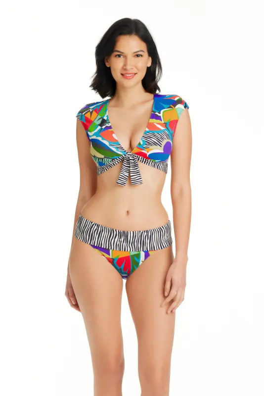 The Mix Cap Sleeve Bikini Top - Size 14 sold by Bleu Rod Beattie
