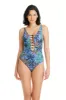 By The Sea One Piece Low Neck Lace Down Swimsuit - Size 14 sold by Bleu Rod Beattie