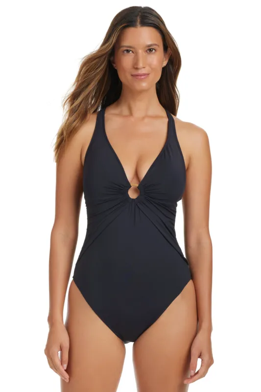 Ring Me Up Cross-Back One Piece Swimsuit sold by Bleu Rod Beattie