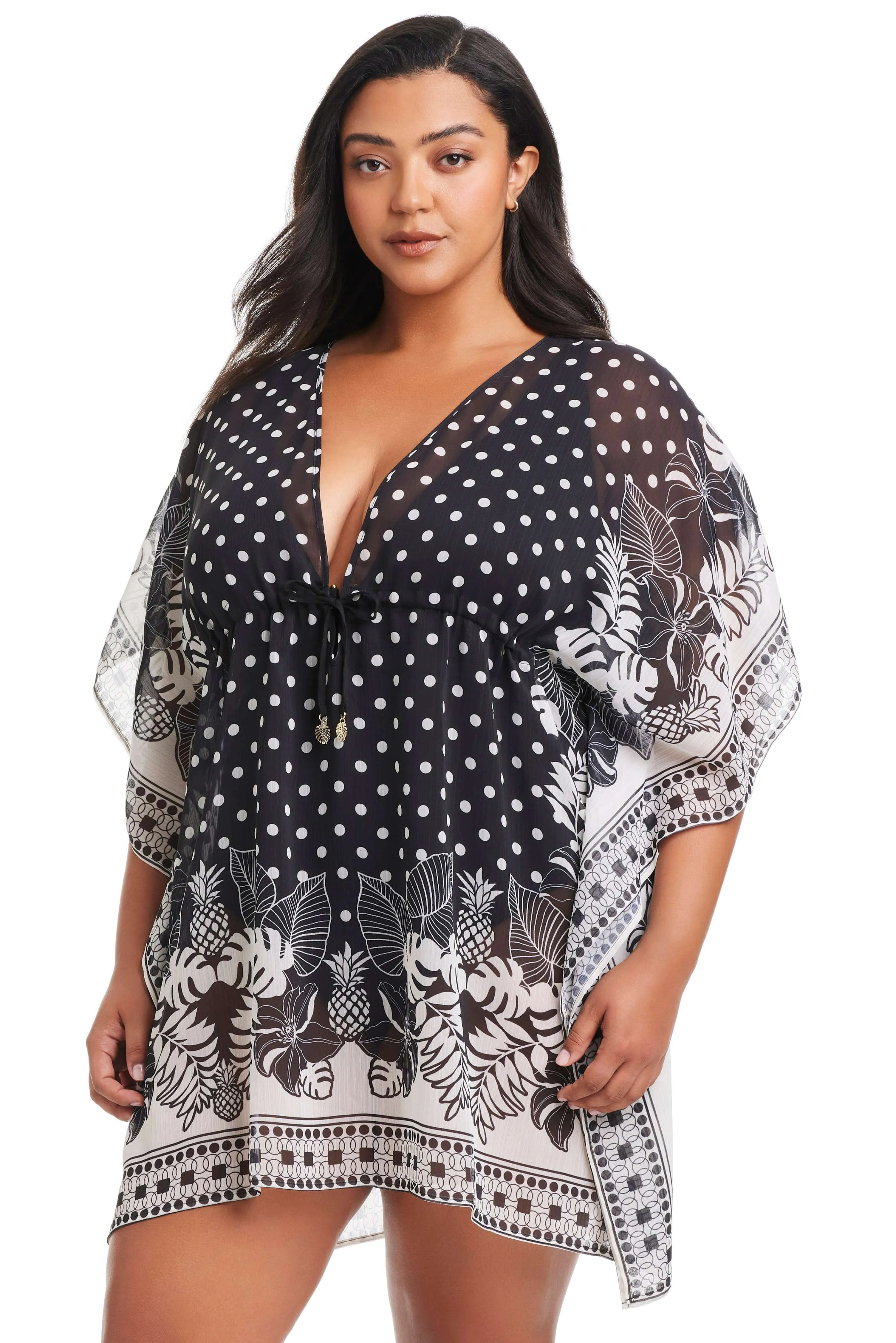 NEW! Plus Size Double Trouble Caftan Cover Up sold by Bleu Rod Beattie