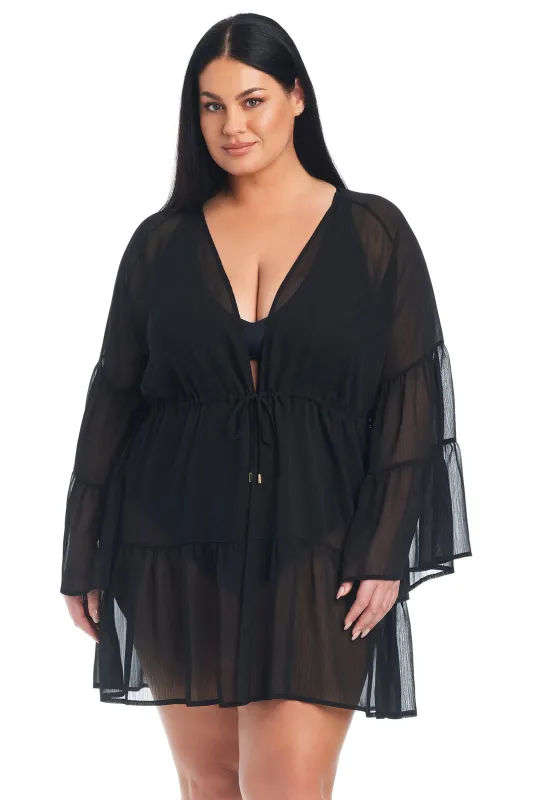 Plus Size Gypset Short Dress Plus Cover-Up sold by Bleu Rod Beattie