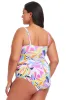 Plus Size Living Color Shirred Bandeau One Piece Swimsuit sold by Bleu Rod Beattie