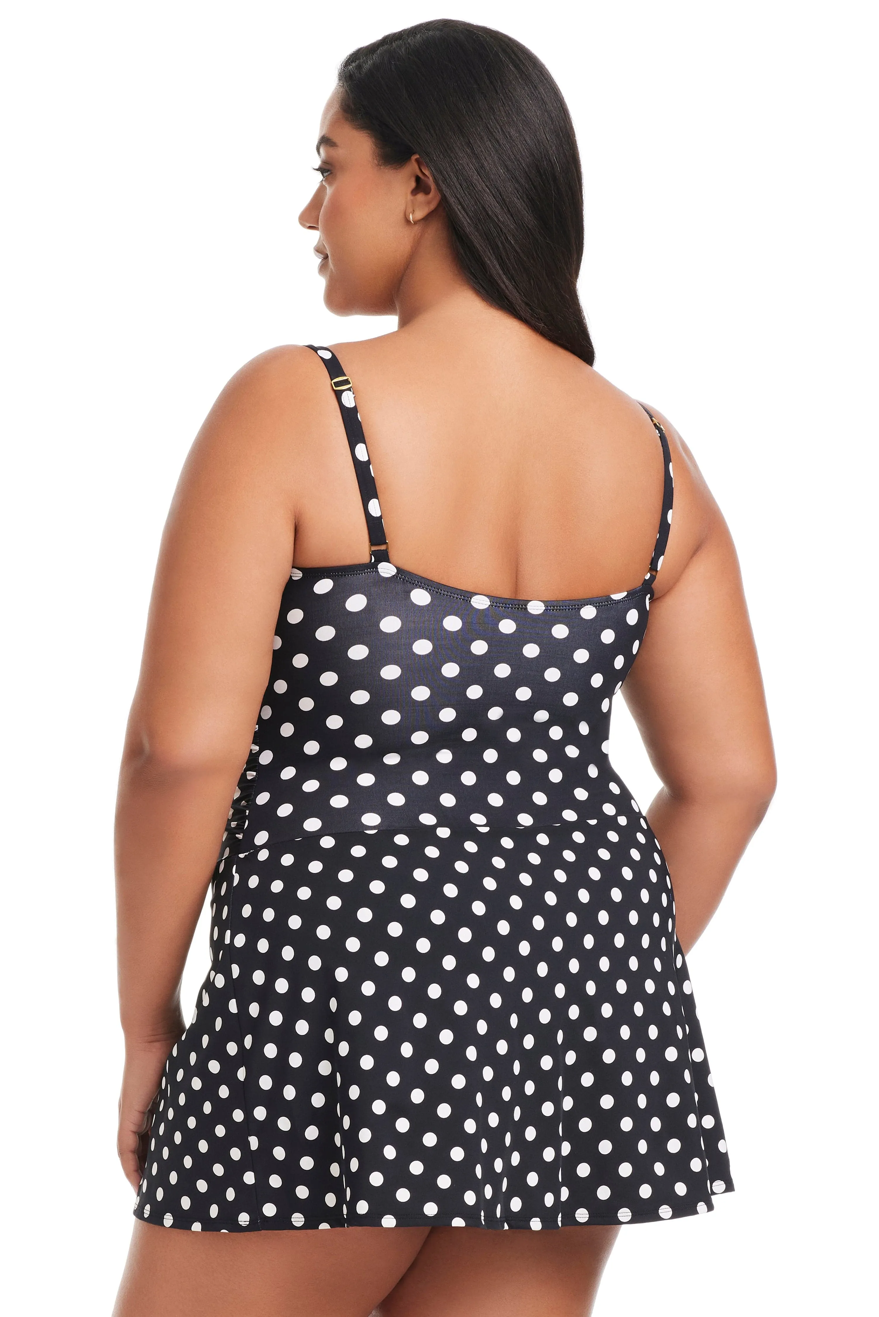 Plus Size Double Trouble Swim Dress One Piece Swimsuit sold by Bleu Rod Beattie product image thumbnail 2