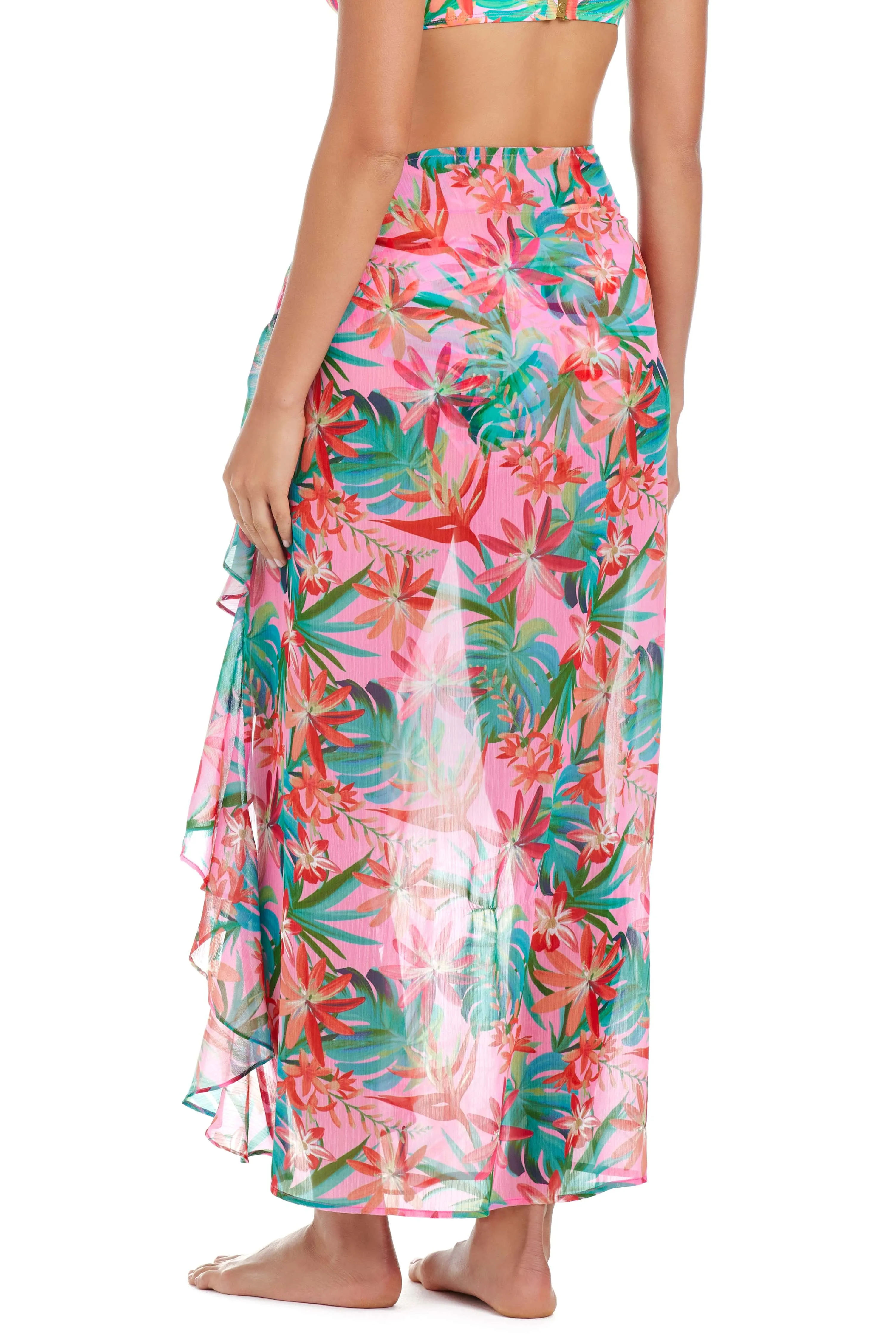 Everything Under The Sun Long Ruffle Sarong Cover Up sold by Bleu Rod Beattie product image thumbnail 2