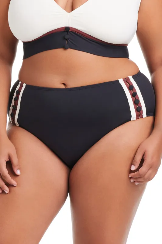 Plus Size Button Down High Waisted Bikini Bottoms sold by Bleu Rod Beattie