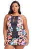 Plus Size Sweet Escape Hi-Neck Tankini Top sold by Bleu Rod Beattie