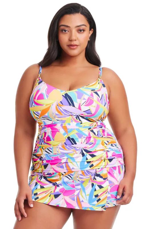 Plus Size Living Color Scoop Neck Tankini Top sold by Bleu Rod Beattie