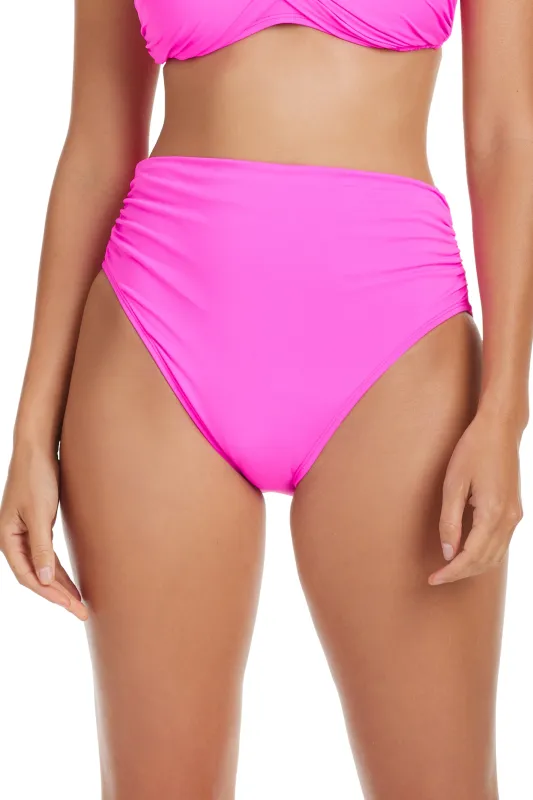 Kore Shirred High Waist Bikini Bottom sold by Bleu Rod Beattie