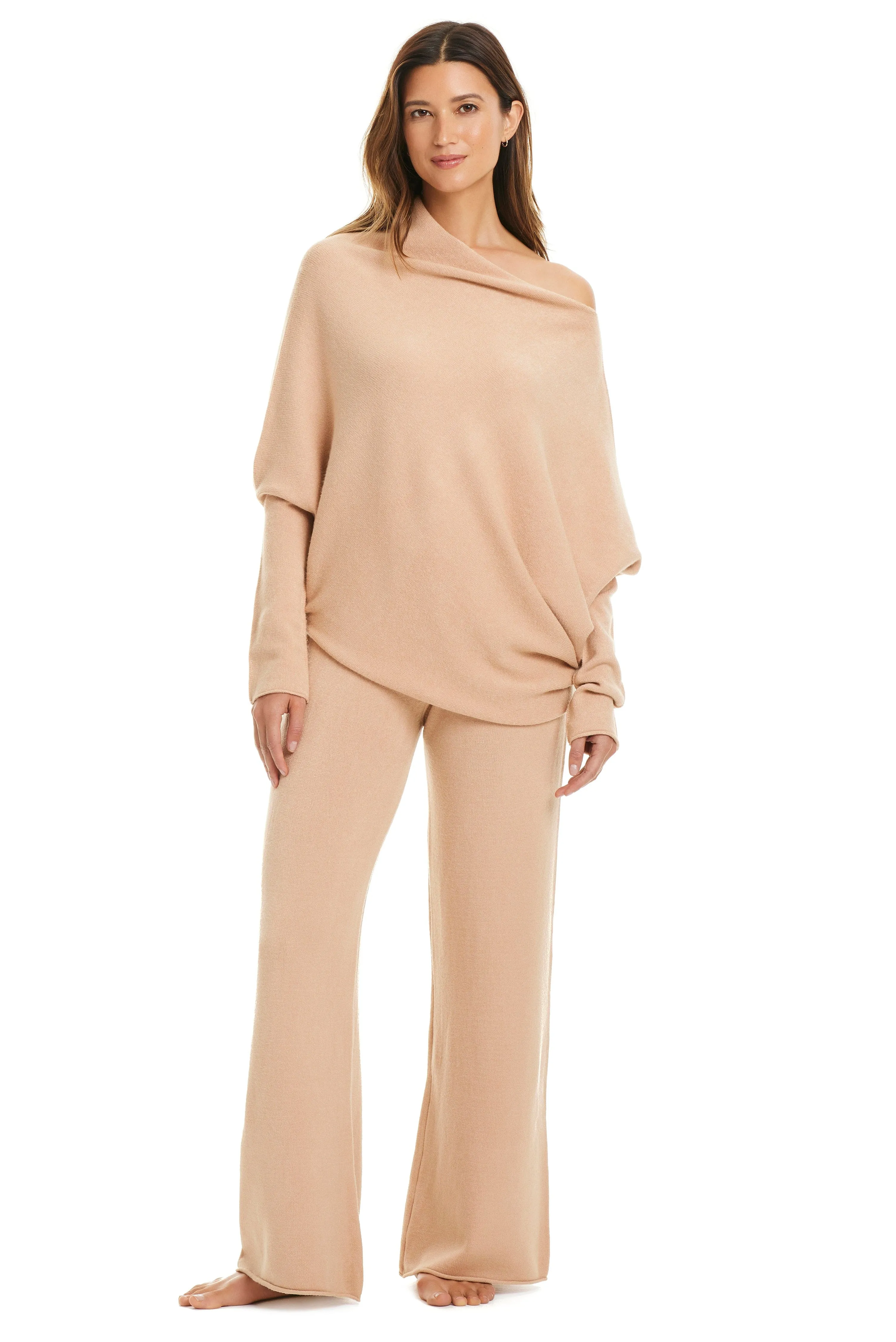 Asymmetrical Long Sleeve Sweater Cover Up sold by Bleu Rod Beattie