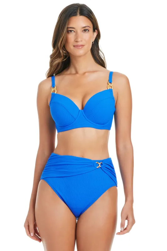 Pique Ole  D-DD Cup Bikini Top and Skirted Bikini Bottom sold by Bleu Rod Beattie