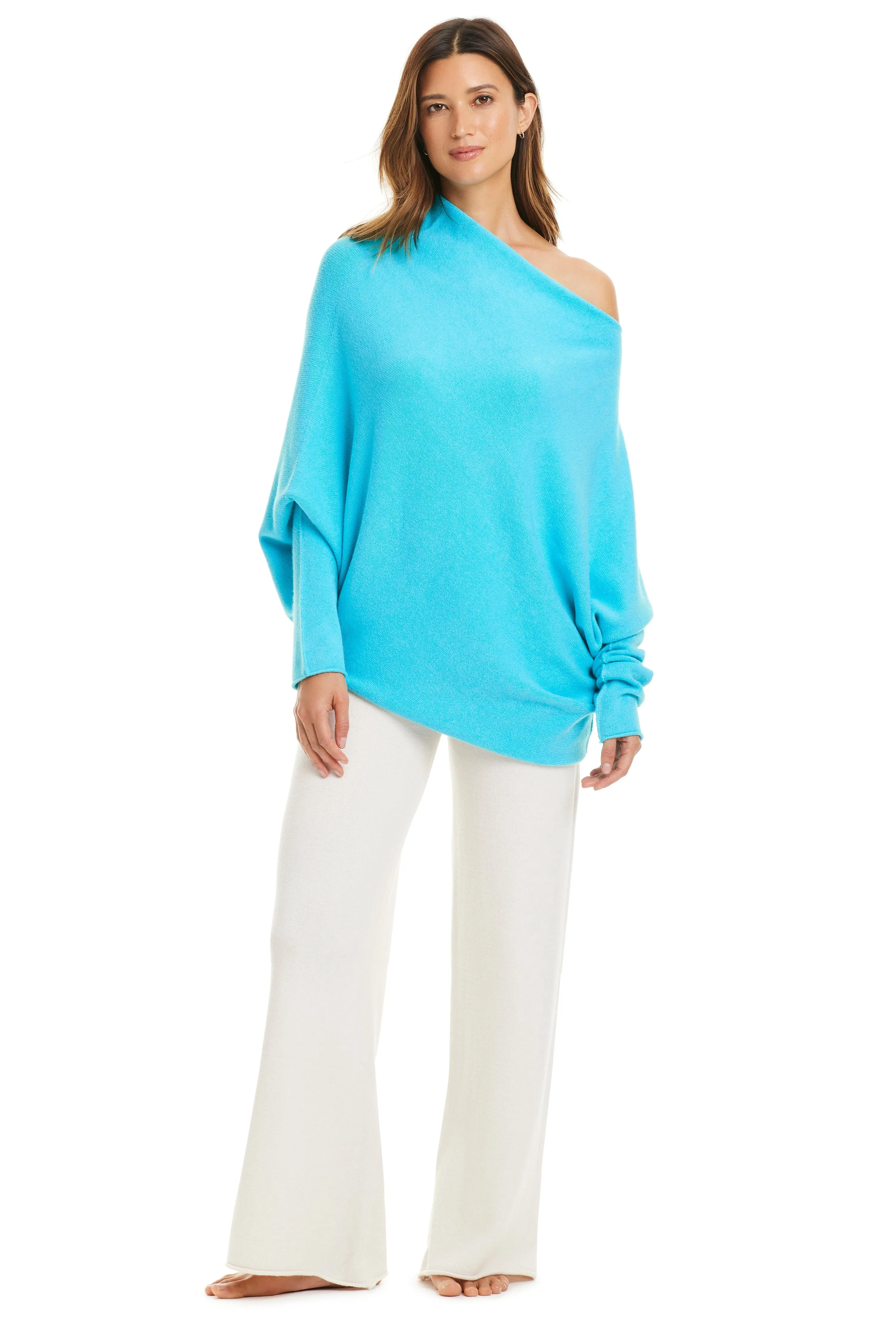 Milano Asymmetrical Long Sleeve Sweater Cover Up sold by Bleu Rod Beattie product image thumbnail 5