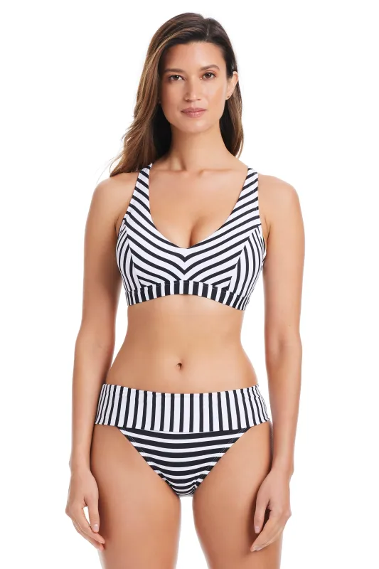 EXCLUSIVE! Smooth Operator D-DD Cross Back Bikini Top in Black sold by Bleu Rod Beattie