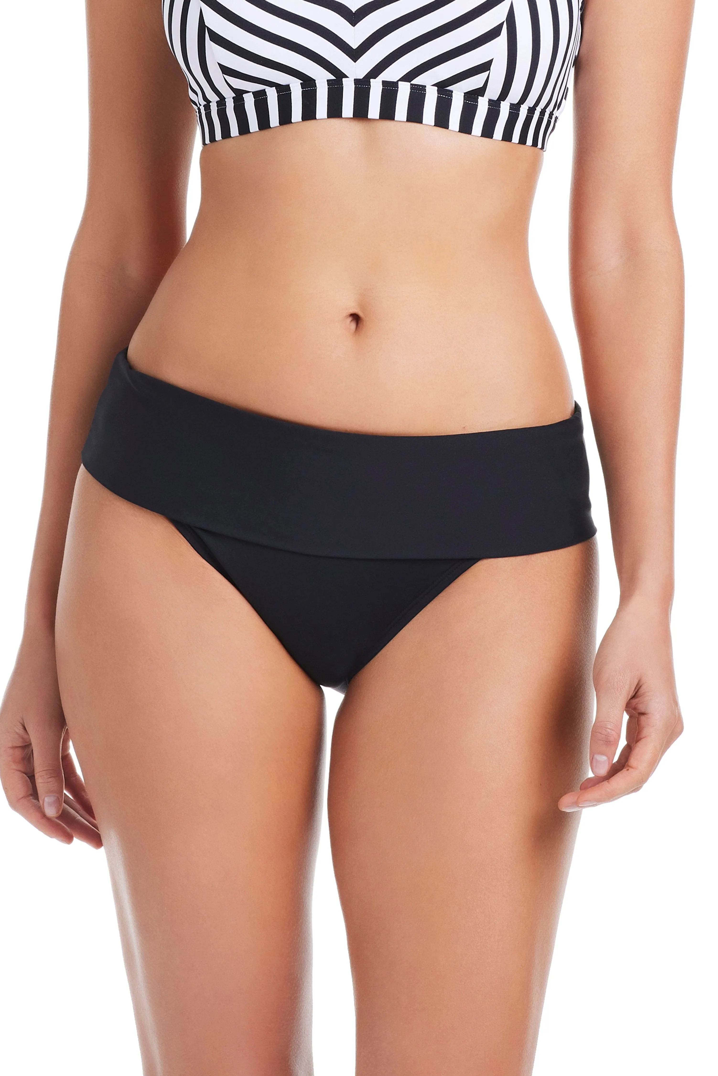 EXCLUSIVE! Smooth Operator Fold Over Bikini Bottom in Black sold by Bleu Rod Beattie